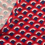 Boden Tory jersey red rainbow dress womens 14 large new 3/4 sleeve casual cute Photo 6