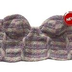 ZARA  Multicolor Tweed Strapless Side Zip Crop Top Women Size Small NWT | 7-3 Photo 0