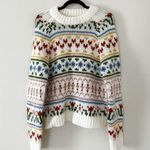 SAMSOE SAMSOE Simones Crew Neck Knit Sweater in Whisper White Large Photo 3