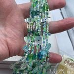 NWT Calypso Studio’s Ocean Carnival necklace & earrings. Green Photo 5