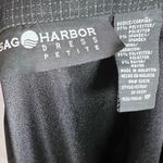 Sag Harbor Vintage  black patterned dress maxi dress jacket suit size petite 10P Photo 8