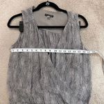 Eileen Fisher  Metallic Grey Sleeveless Wrap Jumpsuit‎ Elegant Evening Wear Photo 4