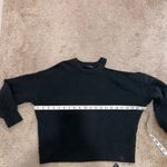 Rails  Classic‎ Black Cropped Sweatshirt Casual Loungewear Crew Neck Cotton Blend Photo 2