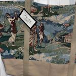 Designs by Dee Dee Womens Playing Golf Print Tapestry Tote Bag Green Tan Small N Photo 1