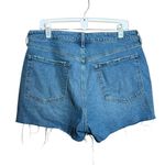 Old Navy  High Rise OG Straight Shorts 14 Blue Secret Smooth Pockets Distressed Photo 4