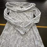 Wild Fable Fit & Flare Off Shoulder Long Sleeve Dress Size Medium Blue NWT Photo 6