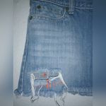Hollister  5 32x11 Jeans Mini Skirt Distressed Denim Raw Hem Photo 2