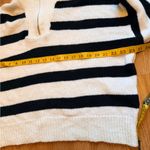 Stradivarius  Black and Cream Striped Turtleneck Sweater Photo 4