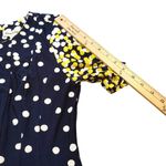 Shelby & Palmer  Size Medium M Textured Polka Dot Yellow Blue White Dress Photo 1