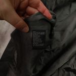 Kasper Dark Grey Leather One Button Blazer Women's size Large Office Classic Gray Photo 8