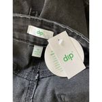New DIP Jean Shorts Womens Size 12 Black High Rise Mom Jorts Raw Hem Cut Off Photo 2