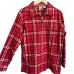 Mountain Lake Red Plaid Flannel Shacket Size M Photo 0