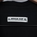 American Giant Women's Utility Dress Size XL Made In USA Black Photo 2