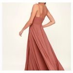 Lulus Lulu’s All About Love Rusty Rose Maxi Dress Prom Formal Long Gown Pink Women’s S Photo 1