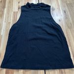 Old Navy  Black Ribbed Mock Neck Sleeveless Tank Top | Size XL Photo 0