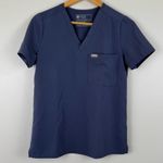 FIGS  Scrubs Catarina Size XS One Pocket VNeck Scrub Top Blue Grey FW1000 PO 2704 Photo 0