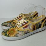 American Vintage Vintage y2k 2000s Floral Canvas Sneakers shoes 9 Sunflower Design Photo 1
