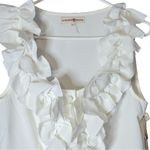 Altar'd State Altar’d State White/Ivory Sleeveless Blouse Ruffle Bow Bodice NWT Medium AT5387 Photo 2