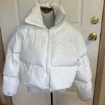 SheIn Med White Puffer Jacket Photo 0