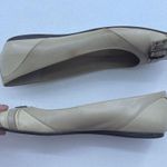 Talbots Size 10 Finata Buckle Flat Leather Beige Sesame Ballet Round Toe Detail Photo 9