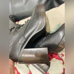 Steve Madden  Size 6 Nitefall Black Leather Heeled Lace-Up Knee High Combat Boots Photo 4