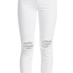 L'Agence L’Agence Jeans White High Line High Rise Distressed Stretch Skinny Jean Size 24 Photo 13