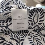 Roberta Roller Rabbit  tunic top embroidered blue And White Print Photo 4