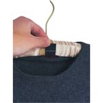 Evelyn Grace 100% Cashmere Crewneck Sweater Medium Gray Photo 5