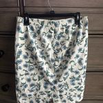 J.Crew floral pencil skirt ivory sun fade blue Photo 3