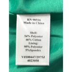 Coldwater Creek  Green 3/4 Sleeve Lined Cotton Blend Blazer Jacket 18 Plus Bright Photo 5