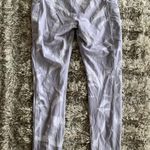 Lululemon White/Grey Mid Rise-High Waisted Leggings w/ Pockets Photo 7