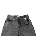 Madewell  Baggy Tapered Jeans Rigid Cotton Skater Washed Black size 25 Petite Photo 4