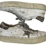 Golden Goose Size 41 Superstar Hi-Star Sneakers White Leather Zebra LTD 189/255 Photo 0