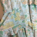 Fairy Tong London Chiffon Sheer Pastel Floral Dress Si… Yellow Size L Photo 11
