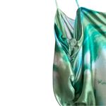 Ganni NWOT  Organic Silk Satin Ruched Mini Dress Photo 9