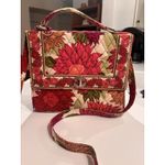 Vera Bradley  Retired Julia Hello Dahlia Pink Quilted Handbag Purse Crossbody Photo 2