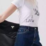 BDG URBAN OUTFITTERS // Blue Denim Asymmetrical Jean Mini Skirt Large Photo 0