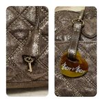 Barr & Barr Y2K Leather Bag Satchel Quilted Bronze Gold Retro Glam w/ Long Strap Brown Photo 5