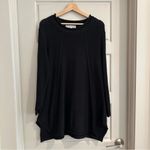 Nicole Alexander‎ Black Cotton Knit Long Sleeve Tunic Size S/M Size M Photo 1