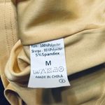 Yellow Swiss Dot Sheer Line Short Sleeve Shirt New M Size M Photo 2