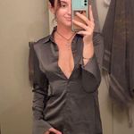 Abercrombie & Fitch NWT Satin Button Up Dress Photo 0