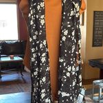 Floral Black and White Scarf Photo 1