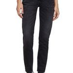 Free People  Boyish Billy Jeans La Strada 24 Rigid High Rise Skinny Black NEW Photo 7