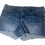 LC Lauren Conrad Lauren Conrad Denim Cutoff Dark Wash Shorts Y2K Size 14 Photo 0