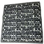 Coach Silk Logo Scarf Monogram Black White Gray Signature Designer Pattern Photo 0
