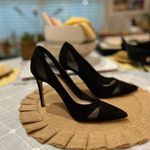 mix no. 6  Dahlen Black Suede and Mesh Pumps Sz 7 1/2 Photo 5