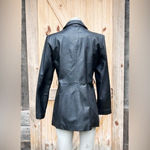 Vintage Y2K Worthington Black Leather Mid Length Full Zip Jacket~S~  Photo 3