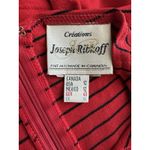 Joseph Ribkoff VTG Red Black Striped Culotte Jumpuit by , Sz: 12 (b35) Photo 6