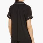 Nordstrom  Moonlight Short Sleeve Pajama Top ONLY Black Peacoat Size Medium Photo 1