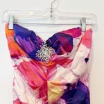 VTG Cache Womens Satin Floral Trumpet Maxi Dress Size 2 Formal Evening Prom Y2K Photo 2